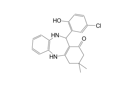1H-dibenzo[b,e][1,4]diazepin-1-one, 11-(5-chloro-2-hydroxyphenyl)-2,3,4,5,10,11-hexahydro-3,3-dimethyl-