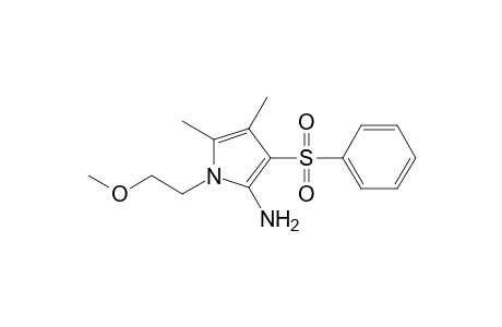 1H-Pyrrol-2-amine, 1-(2-methoxyethyl)-4,5-dimethyl-3-(phenylsulfonyl)-