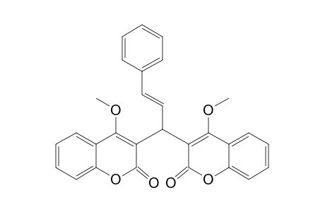 2H-1-Benzopyran-2-one, 3,3'-(3-phenyl-2-propenylidene)bis[4-methoxy-, (E)-