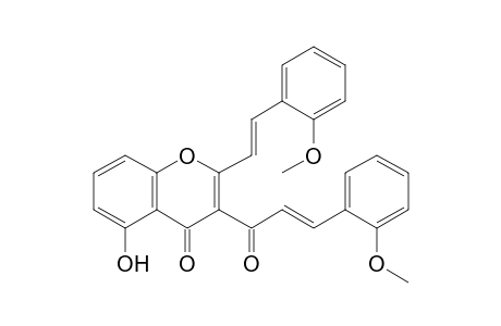 5-Hydroxy-2'-methoxy-3-(2-methoxycinnamoyl)-2-styrylchromone