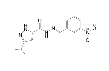 1H-pyrazole-5-carboxylic acid, 3-(1-methylethyl)-, 2-[(E)-(3-nitrophenyl)methylidene]hydrazide