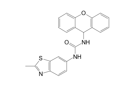 Urea, N-(2-methyl-1,3-benzothiazol-6-yl)-N'-(9H-xanthen-9-yl)-
