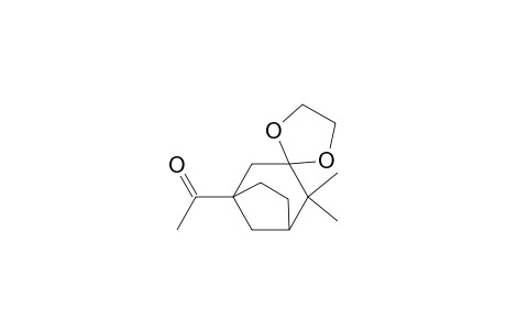1-(2',2'-dimethyl-5'-spiro[1,3-dioxolane-2,3'-bicyclo[3.2.1]octane]yl)ethanone
