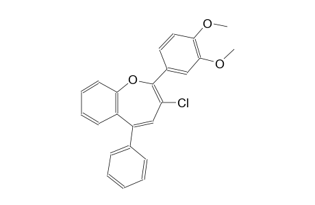 3-chloro-2-(3,4-dimethoxyphenyl)-5-phenyl-1-benzoxepin
