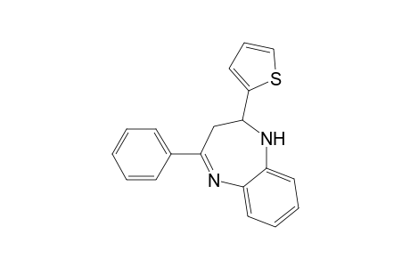 4-Phenyl-2-(2-thienyl)-2,3-dihydro-1H-1,5-benzodiazepine