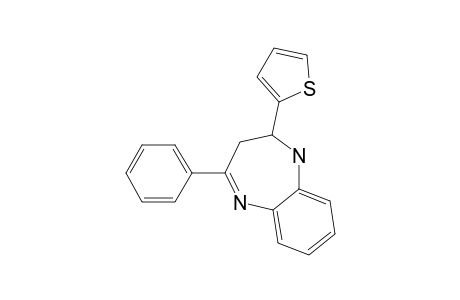 4-Phenyl-2-(2-thienyl)-2,3-dihydro-1H-1,5-benzodiazepine