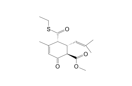 (1R,5R,6R)-5-(ethylthio)carbonyl-2-keto-4-methyl-6-(2-methylprop-1-enyl)cyclohex-3-ene-1-carboxylic acid methyl ester