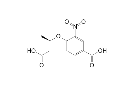 3(R)-(4-hydroxycarbonyl-2-nitrophenoxy)butanoic acid