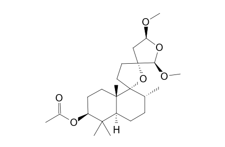 VITEXTRIFOLIN_A;(REL-3-S,5-S,8-R,9-R,10-S,13-S,15-S,16-R)-3-ACETOXY-9,13;15,16-DIEPOXY-15,16-DIMETHOXYLABDANE