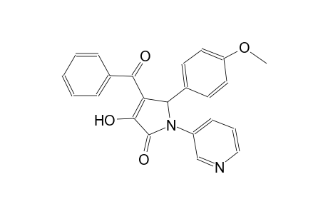 2H-pyrrol-2-one, 4-benzoyl-1,5-dihydro-3-hydroxy-5-(4-methoxyphenyl)-1-(3-pyridinyl)-