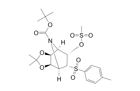 #14;(+/-)-(1RS,2SR,3RS,4SR,5RS,6SR)-7-TERT.-BUTOXYCARBONYL-2,3-EXO-ISOPROPYLIDENEDIOXY-5-ENDO-METHANOSULFONYLOXY-6-ENDO-PARA-TOLUENESULFONYL-7-AZABICYCL