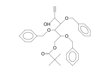 4,5,6-Tri-O-benzyl-1,1,2,2-tetradehydro-1,2-dideoxy-7-O-pivaloyl-D-ido-heptitol