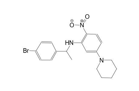 N-[1-(4-bromophenyl)ethyl]-2-nitro-5-(1-piperidinyl)aniline