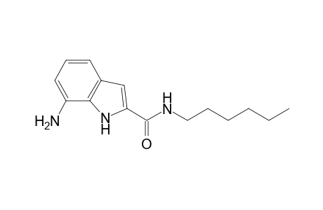 N-Hexyl-7-amino-1H-indole-2-carboxamide