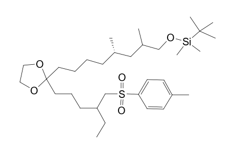 (5' S)-2-{8'-[(t-Butyldimethylsilyl)oxy]-5',7'-dimethyloctyl}-2-[(4"-(toluene-4-sulfonylmethyl)hexyl]-[1',3']-dioxolane