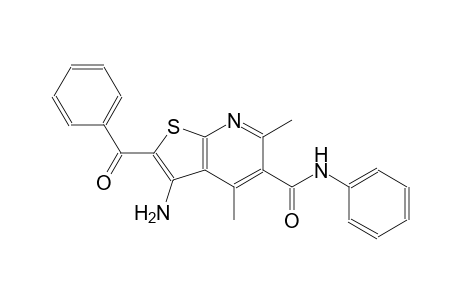 thieno[2,3-b]pyridine-5-carboxamide, 3-amino-2-benzoyl-4,6-dimethyl-N-phenyl-