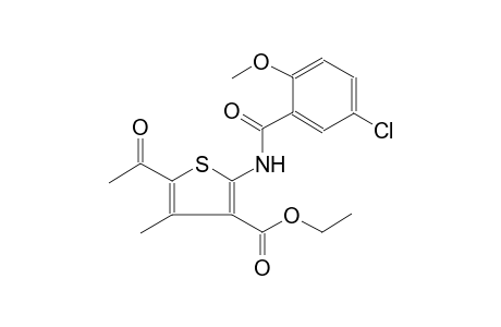 5-Acetyl-2-(5-chloro-2-methoxy-benzoylamino)-4-methyl-thiophene-3-carboxylic acid ethyl ester