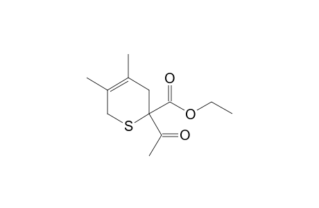 ethyl 2-acetyl-4,5-dimethyl-3,6-dihydrothiopyran-2-carboxylate
