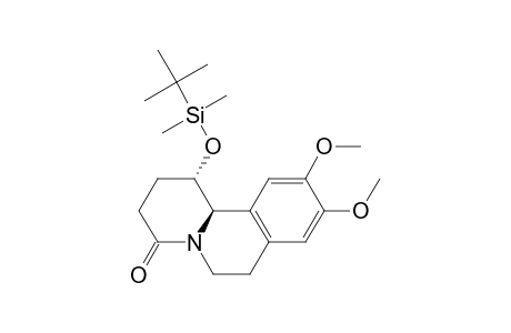 (1S,11bR)-1-(t-Butyldimethylsilyloxy)-9,10-dimethoxy-1,2,3,6,7,11b-hexahydrobenzo[a]quinolizine-4-one