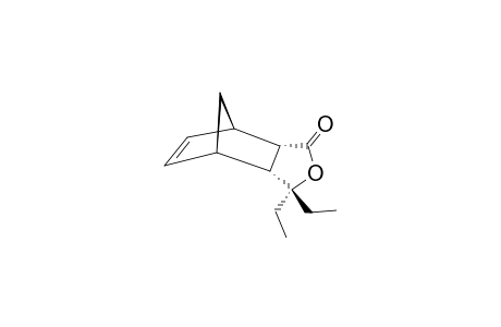5,5-Diethyl-4-oxa-endo-tricyclo-[5.2.1.0(2,6)]-dec-8-en-3-one