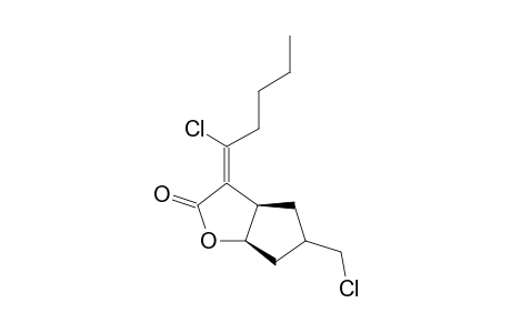 (3aR,6aR)-5-Chloromethyl-3-[1-chloro-pent-(Z)-ylidene]-hexahydro-cyclopenta[b]furan-2-one