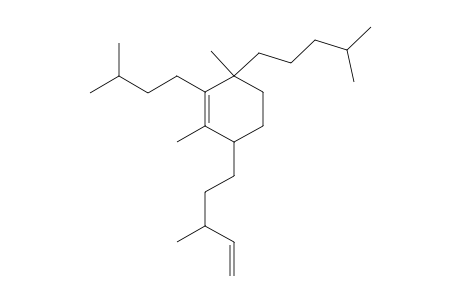 2-isopentyl-1,3-dimethyl-6-(3-methylpent-4-en-1-yl)-3-(4-methylpentyl)cyclohex-1-ene