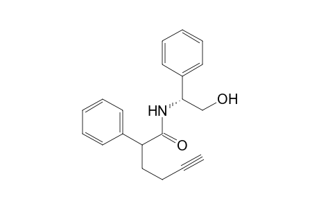 N-((1R)-1-phenyl-2-hydroxyethyl)-2-phenyl-5-hexynamide