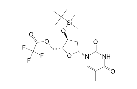 Thymidine, 3'-O-[(1,1-dimethylethyl)dimethylsilyl]-, 5'-(trifluoroacetate)