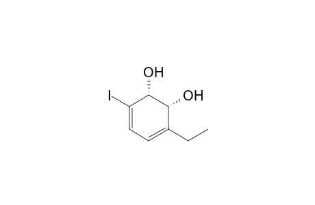 cis-(1R,2R)-1,2-Dihydroxy-3-ethyl-6-iodocyclohexa-3,5-diene