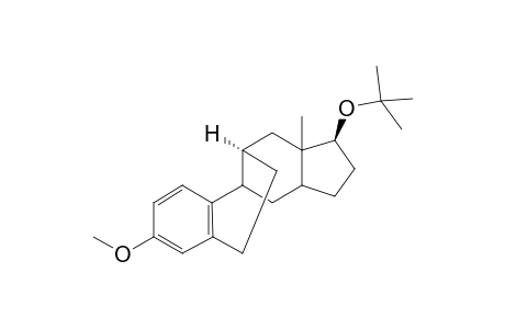 (+,-)-17b-t-butoxy-3-methoxy-7-(8->11a)abeo-estra-1,3,5(10)-triene
