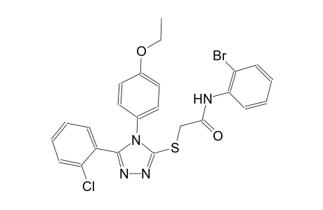 N-(2-bromophenyl)-2-{[5-(2-chlorophenyl)-4-(4-ethoxyphenyl)-4H-1,2,4-triazol-3-yl]sulfanyl}acetamide