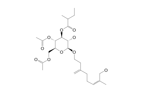 9-HYDROXY-GAMMA-GERANIOL-1-O-[4,6-DIACETYL-3-(2-METHYLBUTANOYL)]-BETA-D-GLUCOPYRANOSIDE