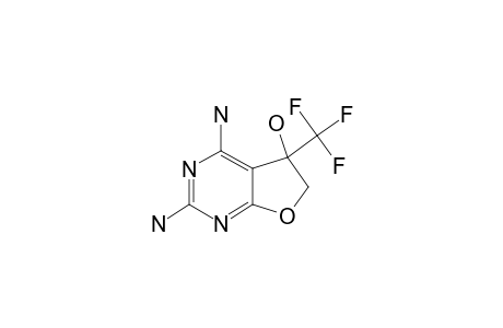 2,4-DIAMINO-5-HYDROXY-5-TRIFLUOROMETHYL-5,6-DIHYDROFURO-[2.3-D]-PYRIMIDINE