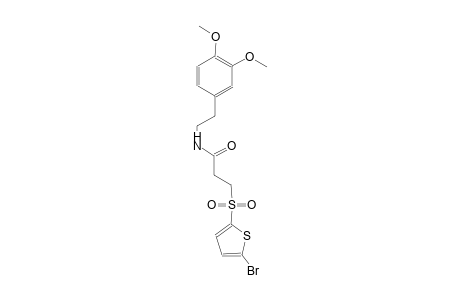 3-[(5-bromo-2-thienyl)sulfonyl]-N-[2-(3,4-dimethoxyphenyl)ethyl]propanamide