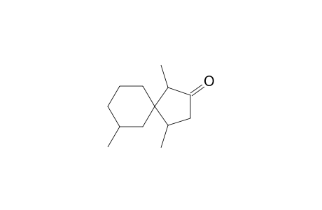 1,4,7-Trimethylspiro[4.5]decan-2-one