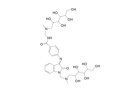 4-[1-((Methyl-2,3,4,5,6-pentahydroxyhexyl)aminomethyl)-2-oxoindolin-3-ylideneamino]-N-((methyl-2,3,4,5,6-pentahydroxyhexyl)aminomethyl) benzamide
