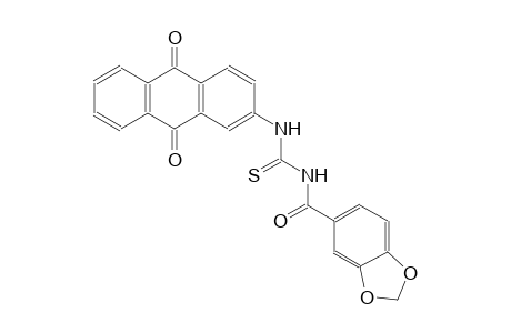 N-(1,3-benzodioxol-5-ylcarbonyl)-N'-(9,10-dioxo-9,10-dihydro-2-anthracenyl)thiourea
