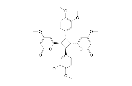 (R-8,C-7',T-8',T-7-8,8'-11,12-DIMETHOXYPHENYL-7,7'-DI-[6-(4-METHOXY-2-PYRONYL)]-CYClOBUTANE