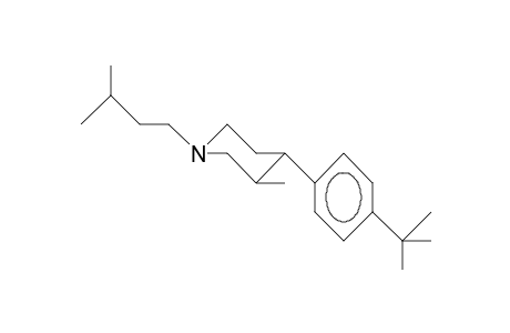 trans-3-Methyl-4-(4-tert-butyl-phenyl)-N-isopentyl-piperidine