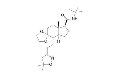 6-[(3aS)-(1.beta.,3a.alpha.,4.alpha.,7a.beta.)-1-(N-tert-Butylcarbamoyl)-5,5-(1,2-ethylenedioxy)-7a-methyloctahydro-1H-inden-4-yl]ethyl]-4-oxa-5-azaspiro[2,4]hept-5-ene