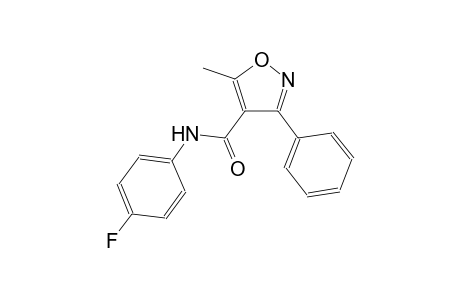 N-(4-fluorophenyl)-5-methyl-3-phenyl-4-isoxazolecarboxamide