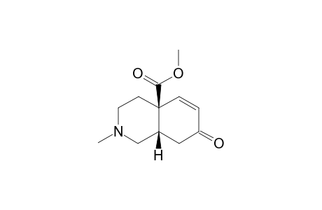 Methyl (cis)-N-methylisoquinolin-5-en-7-one-4a-carboxylate
