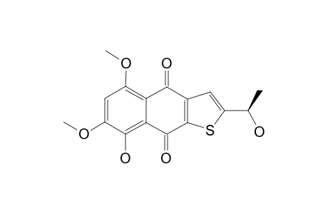 8-HYDROXY-2-(1-HYDROXYETHYL)-5,7-DIMETHOXY-NAPHTHO-[2,3-B]-THIOPHENE-4,9-DIONE