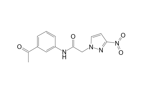 1H-Pyrazole-1-acetamide, N-(3-acetylphenyl)-3-nitro-