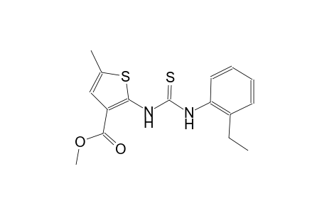 methyl 2-{[(2-ethylanilino)carbothioyl]amino}-5-methyl-3-thiophenecarboxylate