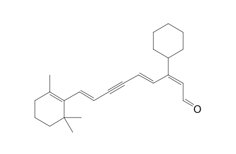 (2Z,4E,8E)-3-Cyclohexyl-9-(2',6',6'-trimethylcyclohex-1-enyl)nona-2,4,8-trien-6-ynal