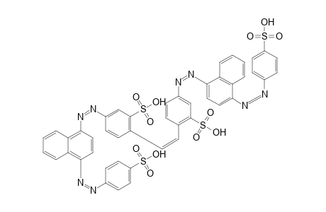 Dicyclohexylamine salt ,Condensation product of 4,4'-dinitro-2,2'-stilbendisulfonic acid and sulfanilic acid->1-naphthylamine