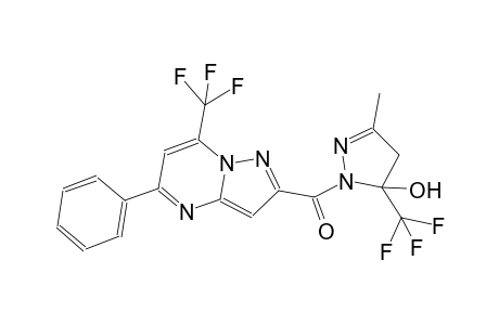 3-methyl-1-{[5-phenyl-7-(trifluoromethyl)pyrazolo[1,5-a]pyrimidin-2-yl]carbonyl}-5-(trifluoromethyl)-4,5-dihydro-1H-pyrazol-5-ol