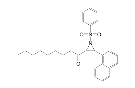 N-(Benzenesulfonyl)-2-(1-oxononyl)-3-(1-naphthyl)aziridine