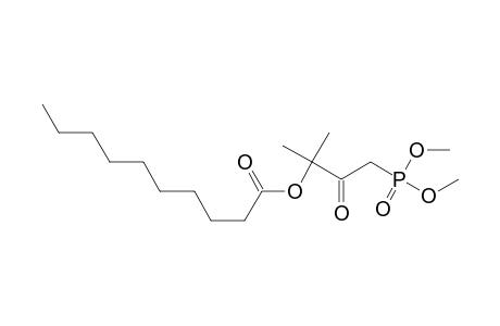 decanoic acid, 3-(dimethoxyphosphinyl)-1,1-dimethyl-2-oxopropyl ester